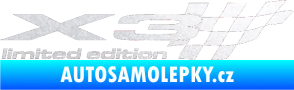 Samolepka X3 limited edition pravá pískované sklo