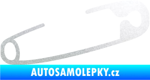 Samolepka Zavírací špendlík 001 pravá  pískované sklo