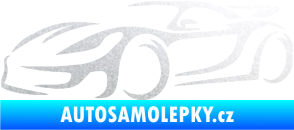 Samolepka Závodní auto 002 levá pískované sklo