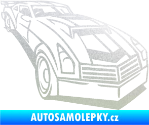 Samolepka Závodní auto 003 pravá pískované sklo