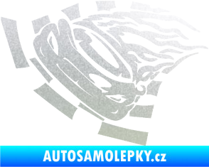 Samolepka Závodní auto 004 levá pískované sklo