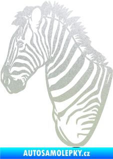 Samolepka Zebra 001 levá hlava pískované sklo