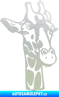 Samolepka Žirafa 001 pravá pískované sklo
