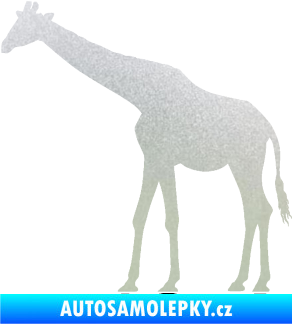 Samolepka Žirafa 002 levá pískované sklo