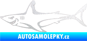 Samolepka Žralok 009 levá pískované sklo