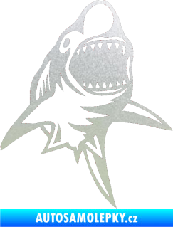 Samolepka Žralok 011 pravá pískované sklo