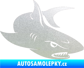 Samolepka Žralok 012 pravá pískované sklo