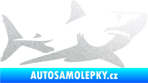 Samolepka Žralok 015 pravá pískované sklo