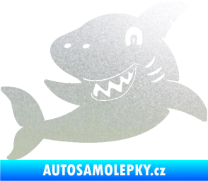 Samolepka Žralok 019 levá pískované sklo