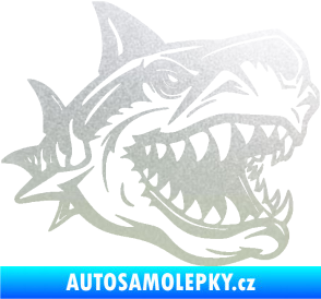 Samolepka Žralok 021 pravá pískované sklo