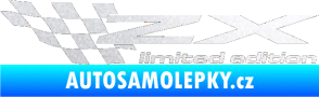 Samolepka ZX limited edition levá pískované sklo