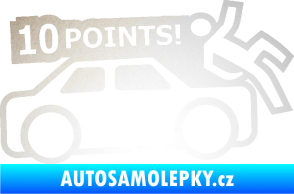 Samolepka 10 points  odrazková reflexní bílá