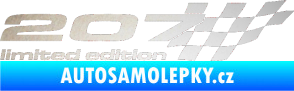 Samolepka 207 limited edition pravá odrazková reflexní bílá