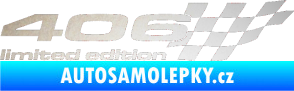 Samolepka 406 limited edition pravá odrazková reflexní bílá