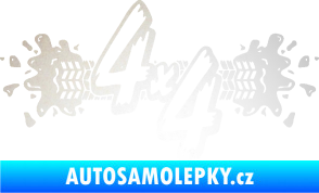 Samolepka 4x4 varianta 023 odrazková reflexní bílá