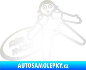 Samolepka Air ride jízda odrazková reflexní bílá