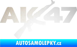Samolepka AK 47 odrazková reflexní bílá