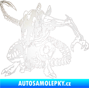 Samolepka Alien 002 levá odrazková reflexní bílá