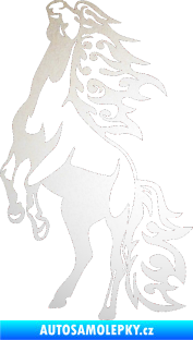 Samolepka Animal flames 013 levá kůň odrazková reflexní bílá