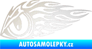 Samolepka Animal flames 016 levá zvířecí oko odrazková reflexní bílá