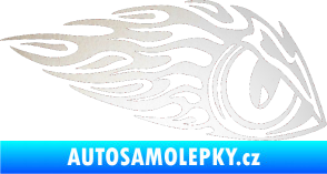 Samolepka Animal flames 016 pravá zvířecí oko odrazková reflexní bílá