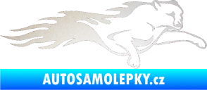 Samolepka Animal flames 018 pravá panter odrazková reflexní bílá
