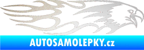 Samolepka Animal flames 026 pravá orel odrazková reflexní bílá
