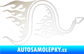 Samolepka Animal flames 040 pravá had odrazková reflexní bílá