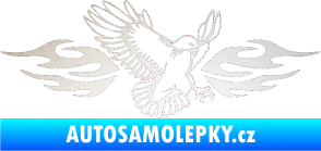 Samolepka Animal flames 054 pravá orel odrazková reflexní bílá