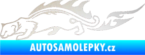 Samolepka Animal flames 056 levá puma odrazková reflexní bílá