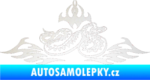 Samolepka Animal flames 070 pravá zmije odrazková reflexní bílá