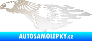 Samolepka Animal flames 076 levá orel odrazková reflexní bílá