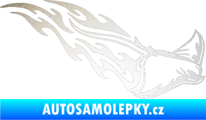 Samolepka Animal flames 093 pravá rejnok odrazková reflexní bílá