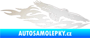 Samolepka Animal flames 097 pravá orel odrazková reflexní bílá