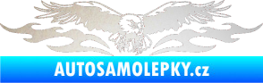 Samolepka Animal flames 100 pravá orel odrazková reflexní bílá