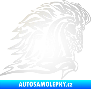 Samolepka Animal flames 101 pravá kůň odrazková reflexní bílá
