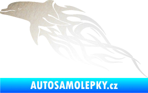 Samolepka Animal flames 102 levá delfín odrazková reflexní bílá