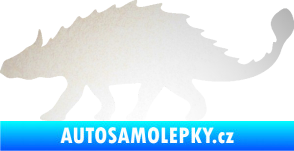 Samolepka Ankylosaurus 001 levá odrazková reflexní bílá