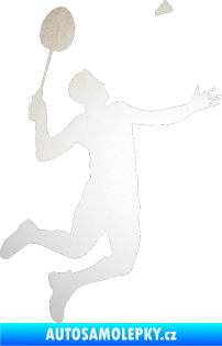 Samolepka Badminton 001 pravá odrazková reflexní bílá