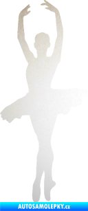 Samolepka Baletka 002 levá odrazková reflexní bílá