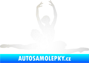 Samolepka Baletka 004 pravá odrazková reflexní bílá