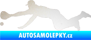 Samolepka Baseball 015 levá odrazková reflexní bílá