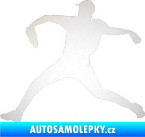 Samolepka Baseball 019 levá odrazková reflexní bílá