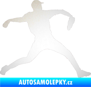 Samolepka Baseball 019 pravá odrazková reflexní bílá