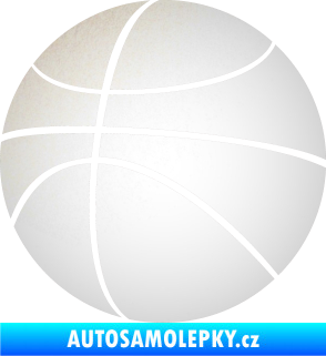 Samolepka Basketbalový míč 001 odrazková reflexní bílá
