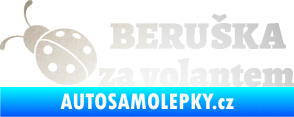 Samolepka Beruška za volantem odrazková reflexní bílá