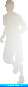 Samolepka Běžec 006 levá odrazková reflexní bílá