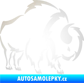 Samolepka Bizon 001 pravá odrazková reflexní bílá