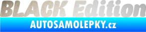 Samolepka Black edition 001 nápis odrazková reflexní bílá