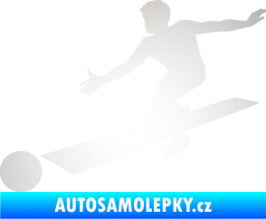 Samolepka Bowling 001 levá odrazková reflexní bílá